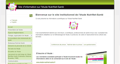 Desktop Screenshot of info.etude-nutrinet-sante.fr