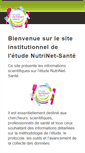 Mobile Screenshot of info.etude-nutrinet-sante.fr
